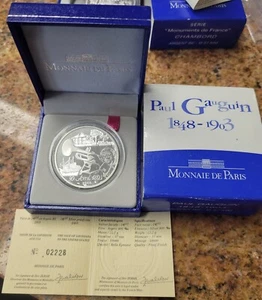 2003 1.5 Euro Proof Silver Coin. Louisiana Purchase. Monnaie De Paris..900 - Picture 1 of 4