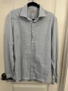 Burberry London Dress Shirt Size 16.5 - 42 Long Sleeve Button Up Light Blue - Picture 1 of 17
