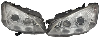 07-09 Mercedes W221 S550 S63 AMG Set Left Right Side Headlight Lamp Bi-Xenon OEM - Image 1 of 4