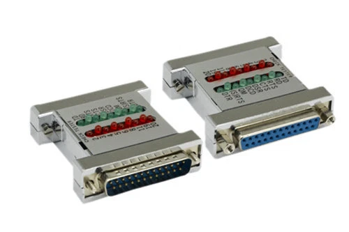 DB25 25 Pin Check Tester/ Loop Back Tester/ Mini Tester/ Jumper Box Serial RS232 - Image 1 of 1