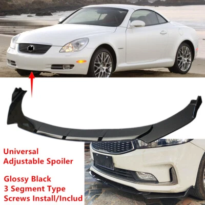 Add-on Universal Fit For Lexus SC SC430 02-10 Front Bumper Lip Spoiler Splitter Foto 1 de 4
