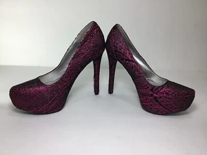 New Charlotte Russe 8m woman’s Pink & Black 5” heel 2” Platform Stiletto Pumps - Picture 1 of 10