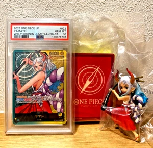 PSA 10 Yamato OP06-022 Promo Figure Set Japanese ONE PIECE Card LECAFIG Jump - Picture 1 of 13