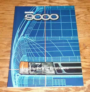 Original 1987 Saab 9000 Engineering Features Deluxe Sales Brochure 87 S Turbo - Picture 1 of 2