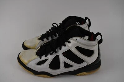 Air Jordan Blanco Rojo Universitario Negro Talla 12 Auténtico Raro De Colección Usado 2010 Foto 1 de 4