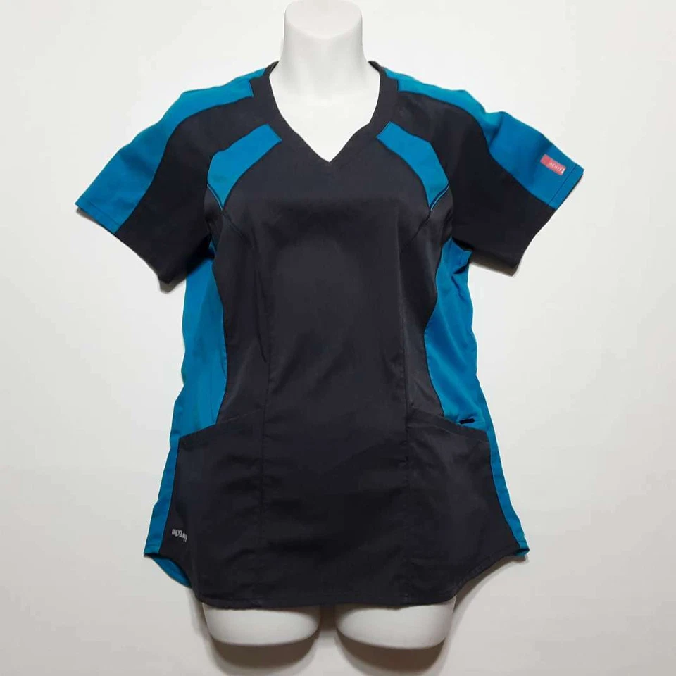 Greys Anatomy Barco Small Active+ Stretch Women Multicolor Scrub Top GVST003 - Image 1 of 4