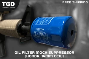 TGD Oil Filter Mock Suppressor for AIRSOFT (HONDA - 14mm CCW ALUMINIUM THREADS) - Picture 1 of 5