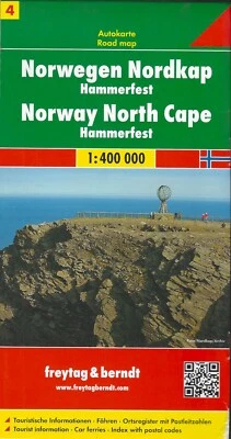 Mapa de Noruega Cabo Norte Mapa de ruta #4, por Freytag & Berndt Foto 1 de 2
