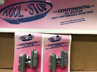Zapatas de freno BMX Continental KOOL STOP vintage 2 juegos (4) grises NOS Foto 1 de 4