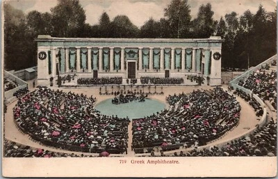 Postal de colección anfiteatro griego Universidad de California Berkeley UC JQ1 Foto 1 de 2