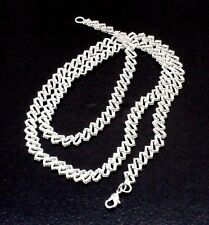 925 Sterling Silver Beautiful Handmade Jewelry Unique Chain Necklace Size-16-30"