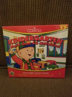 Cosmi Caillou Kindergarten PC Game Over 60 Activities English Spanish French - Image 1 of 4