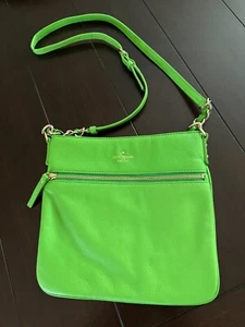 Bolso Bandolera/Hombro Kate Spade New York Cuero Genuino Verde Lima 9x10 pulgadas NUEVO - Imagen 1 de 11
