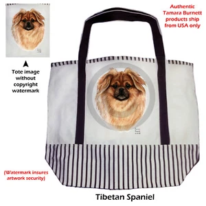Canvas Tote - Tibetan Spaniel - Picture 1 of 1