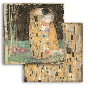 Stamperia 12x12 double-sided paper - Klimt - The Kiss - Picture 1 of 1