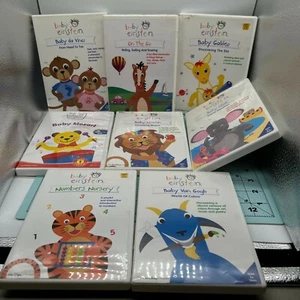 Lot 11 Baby Einstein DVD Nursery Animals Newton Gogh Noah Vinci Mozart Galileo - Picture 1 of 10