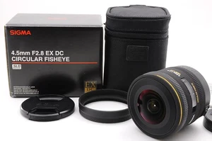 [MINT] Sigma 4.5mm F/2.8 EX DC CIRCULAR FISHEYE HSM for CANON EF in box japan - Picture 1 of 14