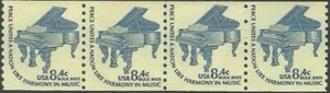 Spulenstreifen von 4 Briefmarken - Scott 1615c - 8,4 Cent - Harmonie in der Musik - 1978 - postfrisch - Bild 1 von 1