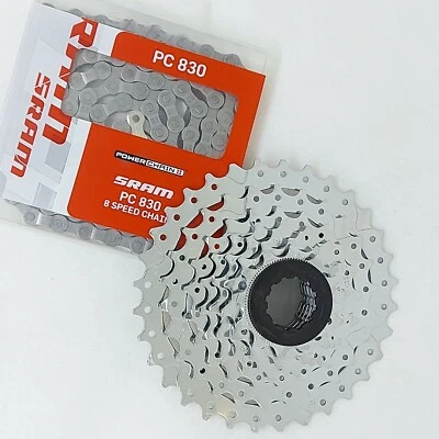 SRAM PowerPack Cassette & Chain - Bike Bicycle cycle MTB Hybrid Road   MULTIPACK - Image 1 of 4