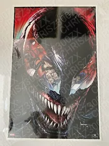 Venom Vs Spider-Man Mico Suayan Movie Poster Giclee Print Art 16x24 Mondo Marvel - Afbeelding 1 van 1