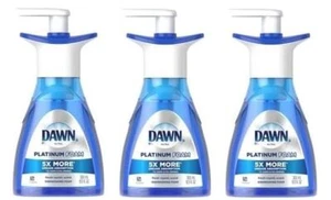 3 Pk. Dawn Ultra Platinum Foam Dishwashing Fresh Rapids Scent 10.1 fl oz 190 ... - Picture 1 of 1