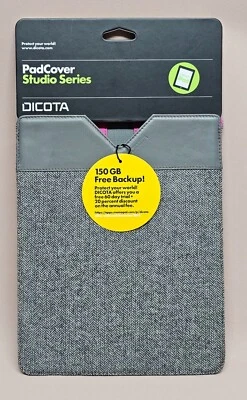 Dicota Housse Bag for iPad Cover snug protection tailor-made Grey/Pink - Image 1 of 4