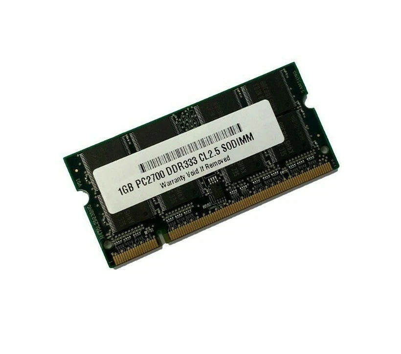 1GB Gateway MX6433 Memory PC2700 DDR 333MHz SO-DIMM Notebook Laptop RAM Upgrade - Image 1 of 1