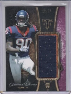JADEVEON CLOWNEY 2014 Topps Triple Threads RookieJumbo Relic Purple 22/75 Texans - Picture 1 of 2