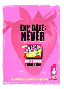 EXTRA GUM AD #24 MAGAZINE promo AD 2008 - Picture 1 of 1