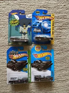 Juego de 4 variantes de tarjetas Hot Wheels 1966 Batman TV '66 BATMOBILE HW CITY'07 nuevo modelo - Imagen 1 de 11