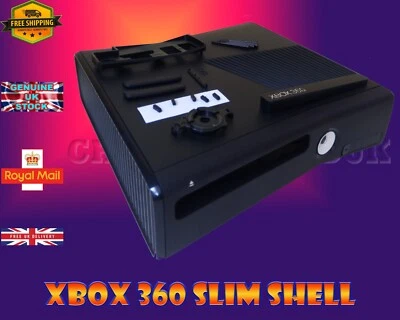 XBOX 360 SLIM CONSOLE CASE BODY HOUSING SHELL FULL KIT - Image 1 of 3