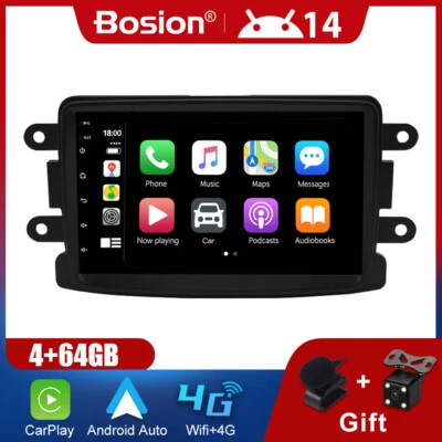 9'' Autoradio Für Renault Dacia Duster Android 14 GPS NAVI DSP CarPlay USB WIFI - Bild 1 von 4