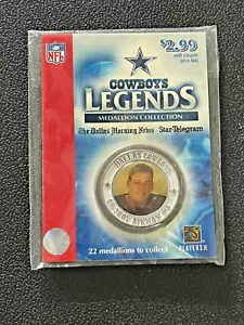 Dallas Cowboys Legends Medallion coin RARE New In Package Troy Aikman #8 - Picture 1 of 2