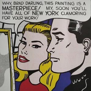 Litografía de Roy Lichtenstein después de 1962 OBRA MAESTRA regalo exclusivo arte pop clásico - Imagen 1 de 3