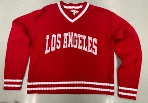 Los Angeles Angels Sweater Small Women’s Red White - Picture 1 of 2