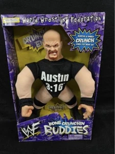 Jakks Pacific 1998 WWF WWE Bone Crunchin Buddies Stone Cold Steve Austin Figure - Bild 1 von 6
