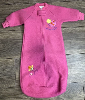 Bebé De Colección Carters Dormir Trasero 0-6 Meses Rosa Cremallera Niñas Foto 1 de 4