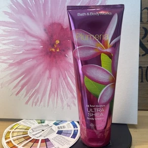 Bath & Body Works PLUMERIA Ultra Shea Body Cream Lotion 8 oz Unsealed Discont’d - Picture 1 of 4