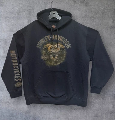 Harley Davidson Pullover Hoodie w/ Sleeve Hit ~ Maui Hawaii ~ XL 26”x28.5” - Image 1 of 4