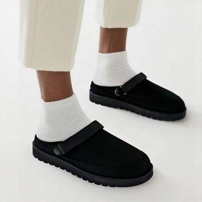 INNERSECT Womens Faux Fur Slingback Slippers Ankle Strap Memory Foam Comfort Clogs