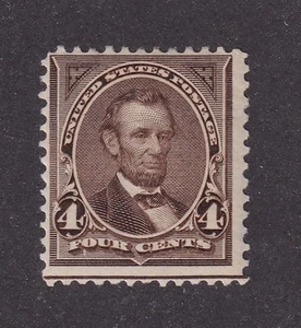 MATT'S STAMPS SCOTT#269 ABRAHAM LINCOLN 4-CENT 1894 ISSUE, MH CV$42.50 - Picture 1 of 3