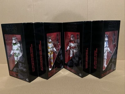 Star Wars Black Series Clone Troopers 4 Pack Entertainment Earth Exclusive - Image 1 of 4