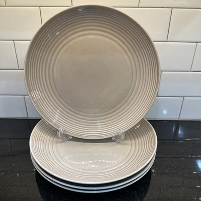 Royal Doulton Gordon Ramsay Maze 11” Pratos de Jantar Taupe Conjunto de 4 - Imagem 1 de 4