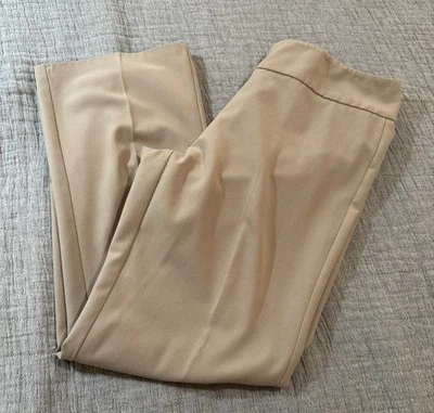 Kenneth Cole 女式卡其色棕褐色直筒正装裤 10 码 — 第 1/4 张图片