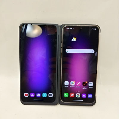 Used LG V60 ThinQ LM-V600VM Blue 128GB Verizon With Dual Screen Works Well - Image 1 of 4