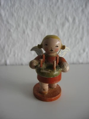 Wendt & Kühn Margeritenengel , farbig mit Adventskranz - Bild 1 von 4