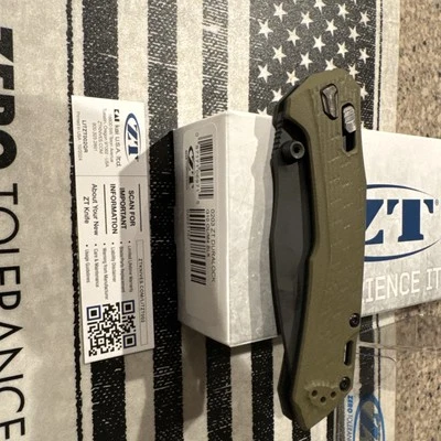 Нож Zero Tolerance 0203 черный PVD CPM M4 с плоским лезвием авторизованный дилер - Изображение 1 из 4