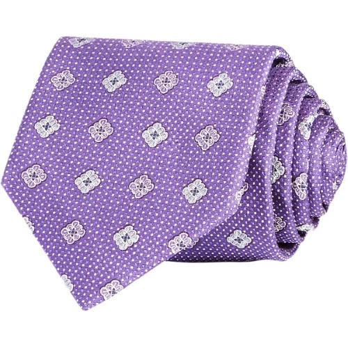 Corbata de cuello con flores de seda púrpura The Men's Store para hombre Foto 1 de 1