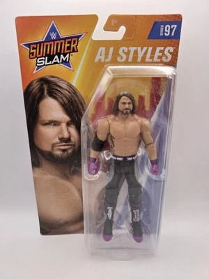 WWE AJ Styles  Action Figure Set Series No.97 Mattel Summer Slam New In Box - Imagem 1 de 4