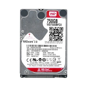 WD RED 750GB 5.4K 16MB SATA III 2.5'' WD7500BFCX NASWARE 2.0 - Picture 1 of 3